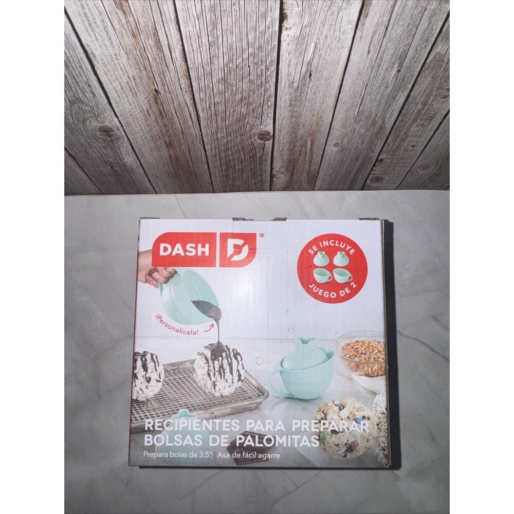 DASH Popcorn Ball Maker - Aqua - Set of 2 / Easy Grip Handle / Brand New In Box